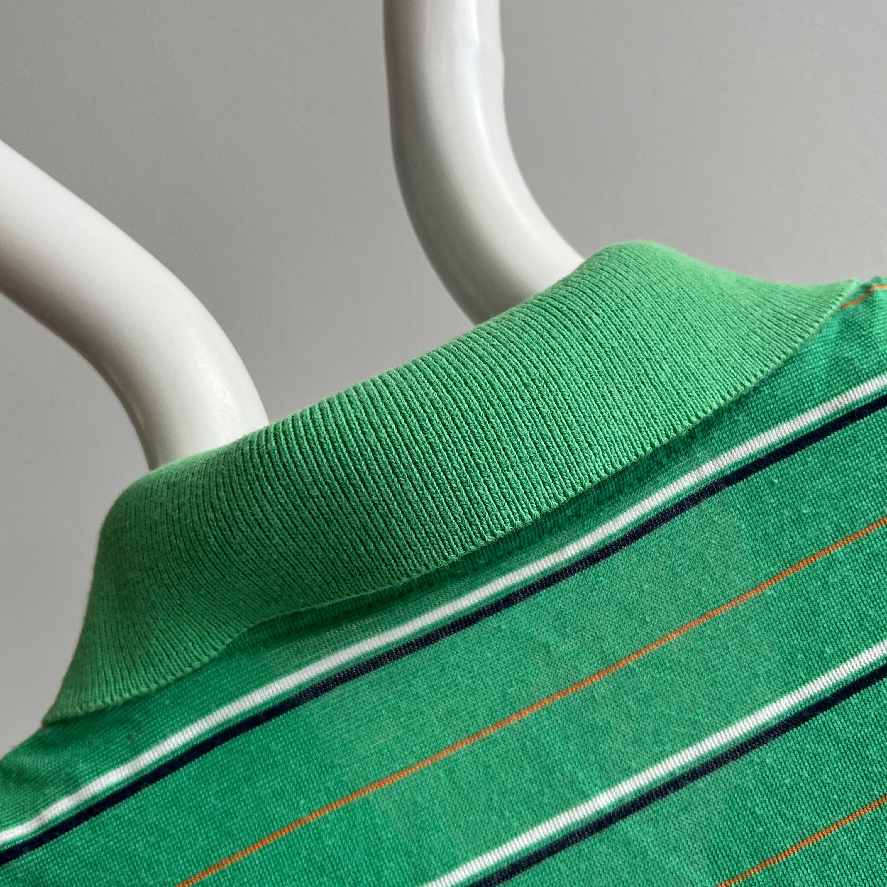 1970s Striped Lightweight Polo Shirt - THIS