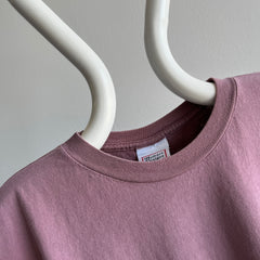 1990s Mauve Medium Weight Cotton T-Shirt