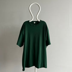 1980s One Size Fits Most Knit Deep Green T-Shirt