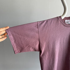 1990s Mauve Medium Weight Cotton T-Shirt