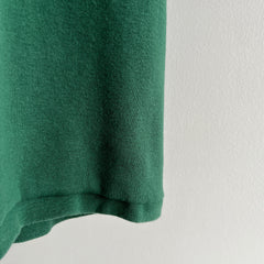 1980s One Size Fits Most Knit Deep Green T-Shirt