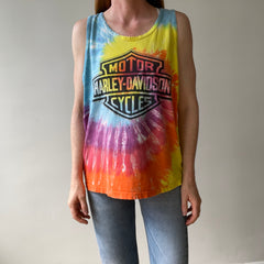 1980s/90s Harley Nicely Beat Up Tie Dye Tank Top