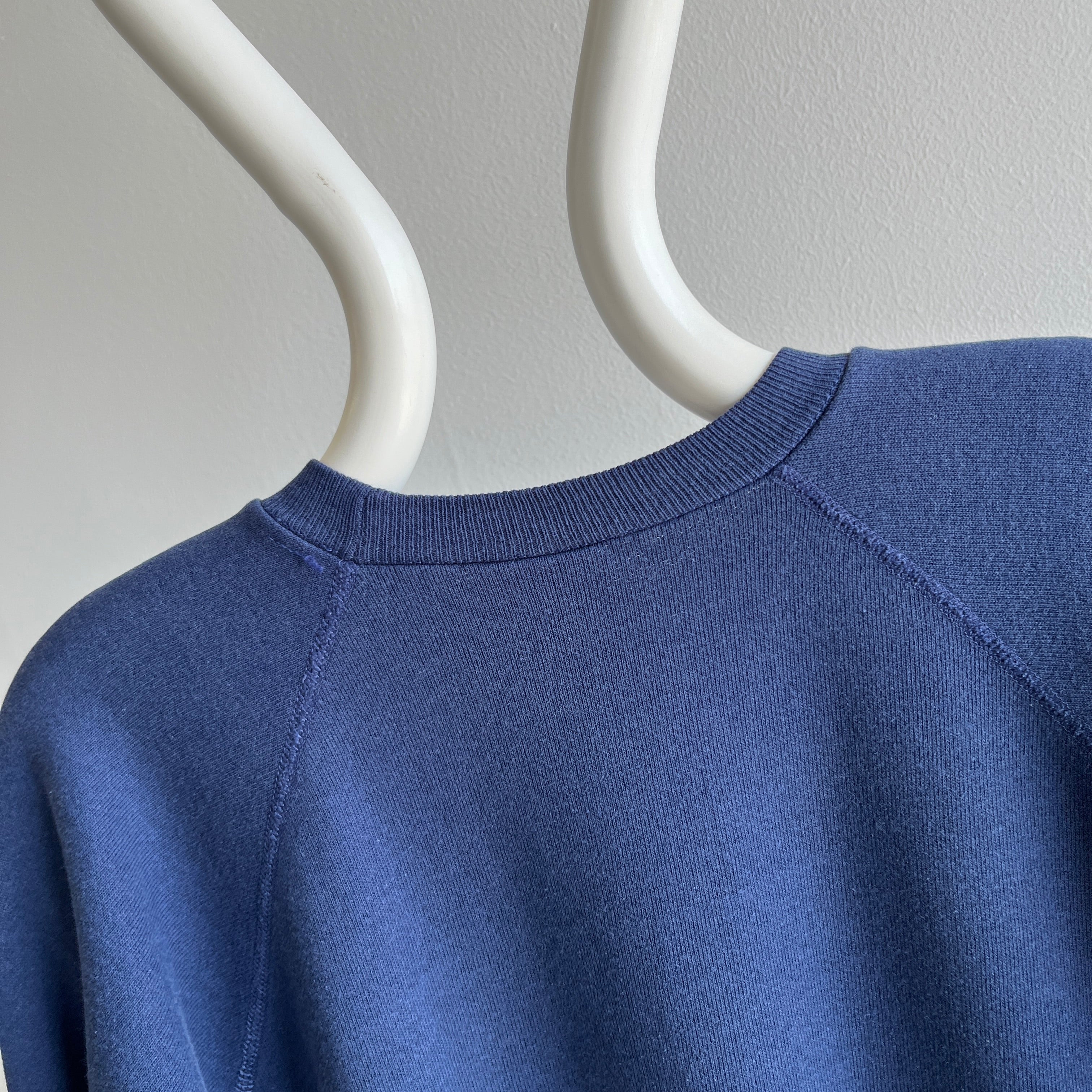 1980s Blank Navy Hanes Sweatshirt - Doesn't Get More Timeless Than This (Ok, Maybe It Does, But...)