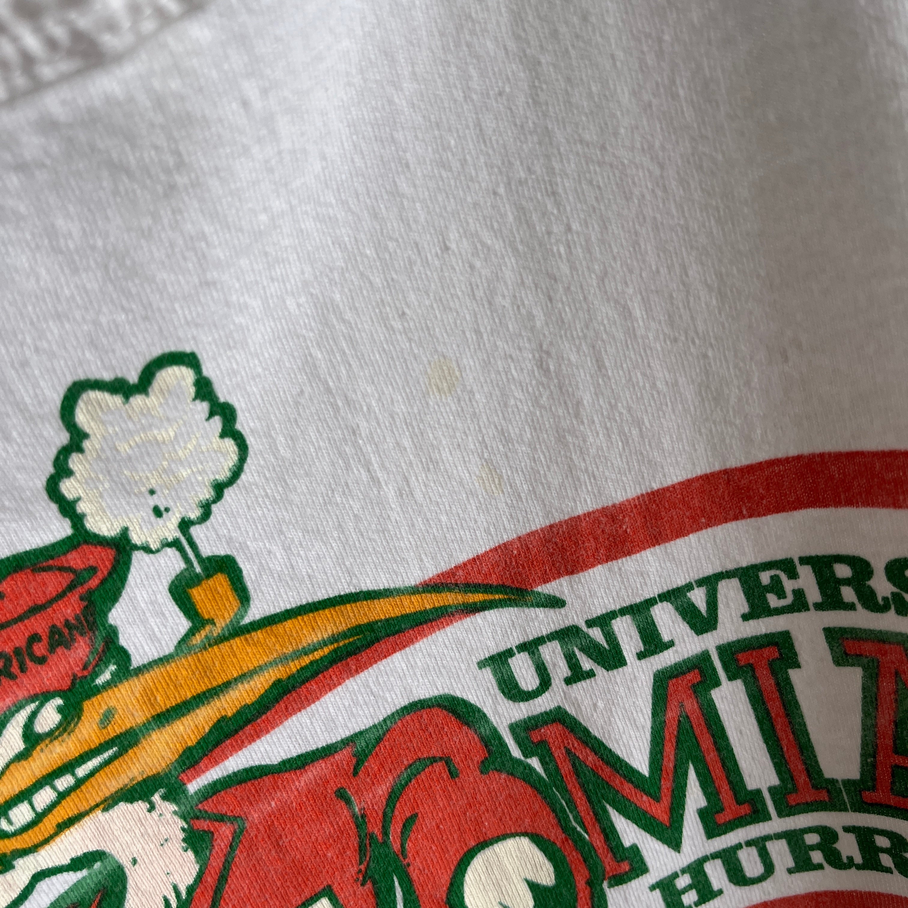 1980s University of Miami Hurricanes Rad Graphic Tank Top