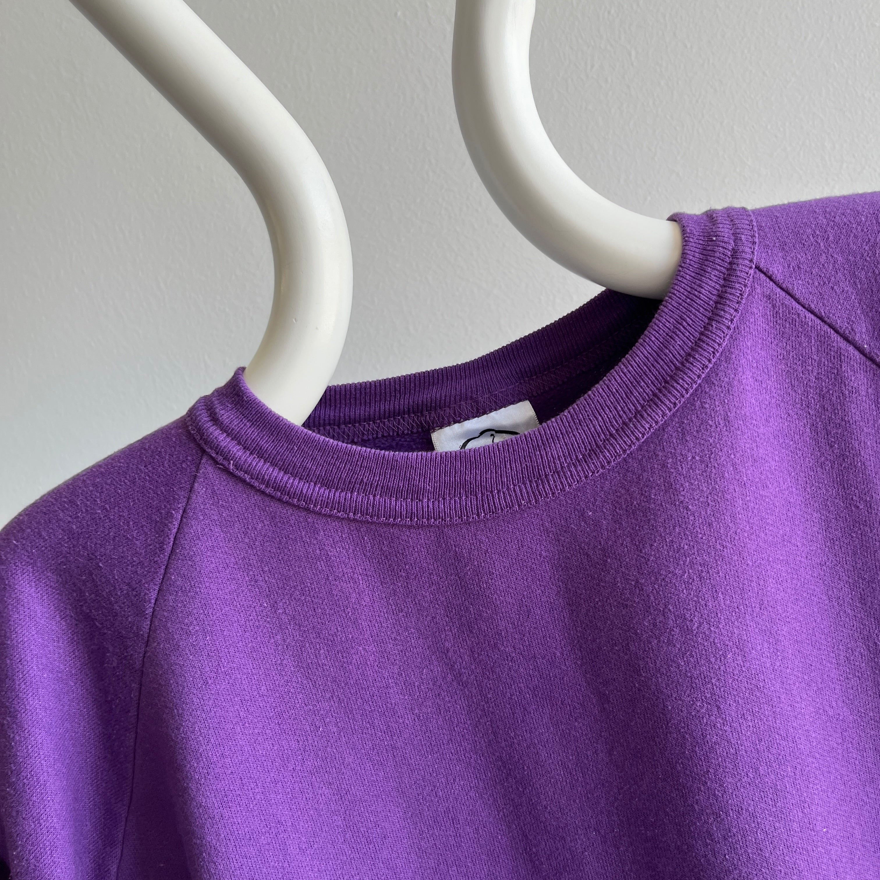 1980s Crayola Purple Warm Up Sweatshirt