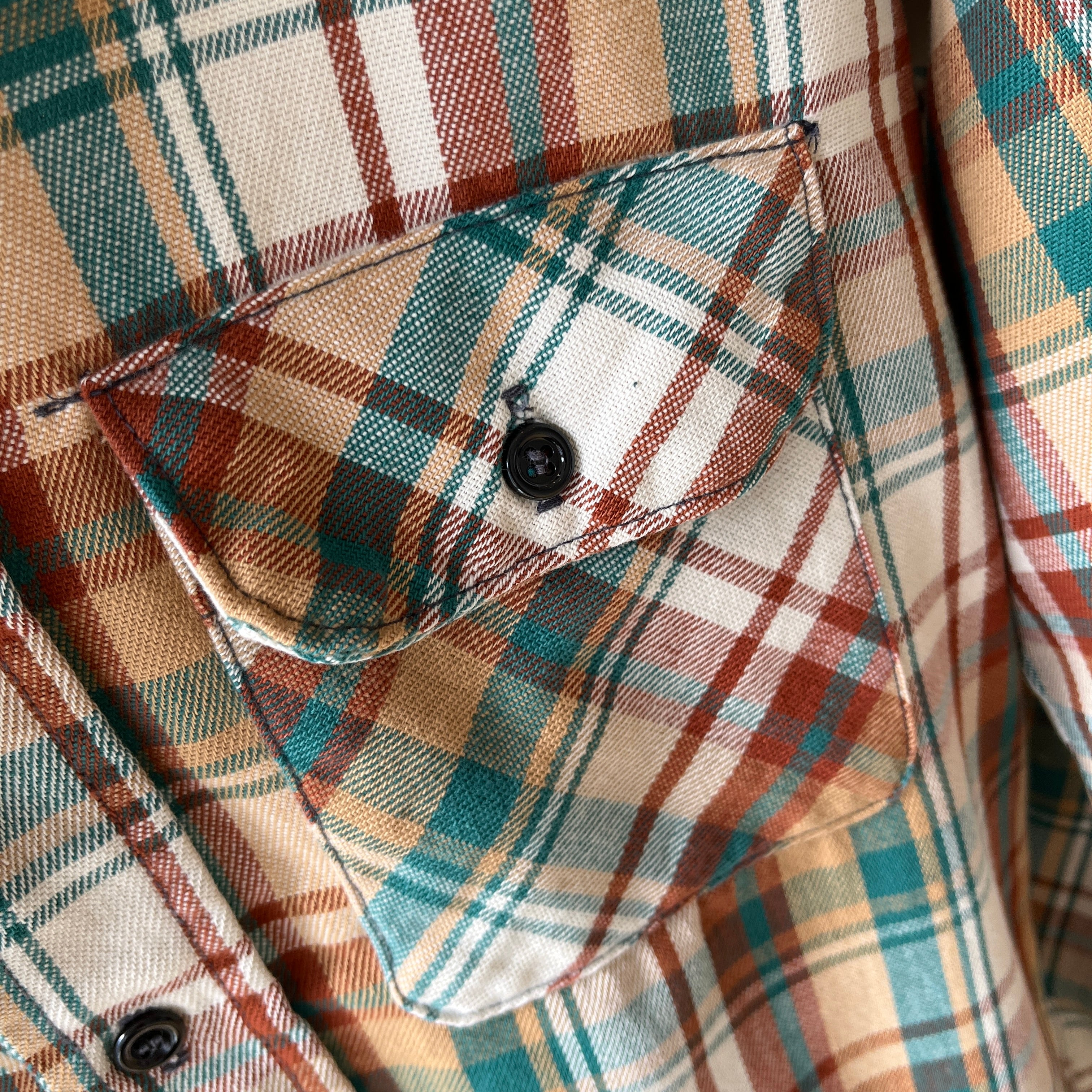 1970/80s Cotton Flannel (not flannel fabric) Shirt