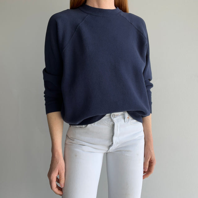 1990s Perfectly Faded Navy Raglan by HHW