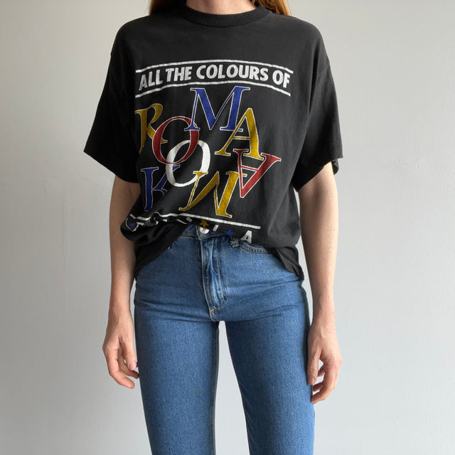 1980s Soft and Slouchy "All The Colours Of Roma, Italia' T-Shirt