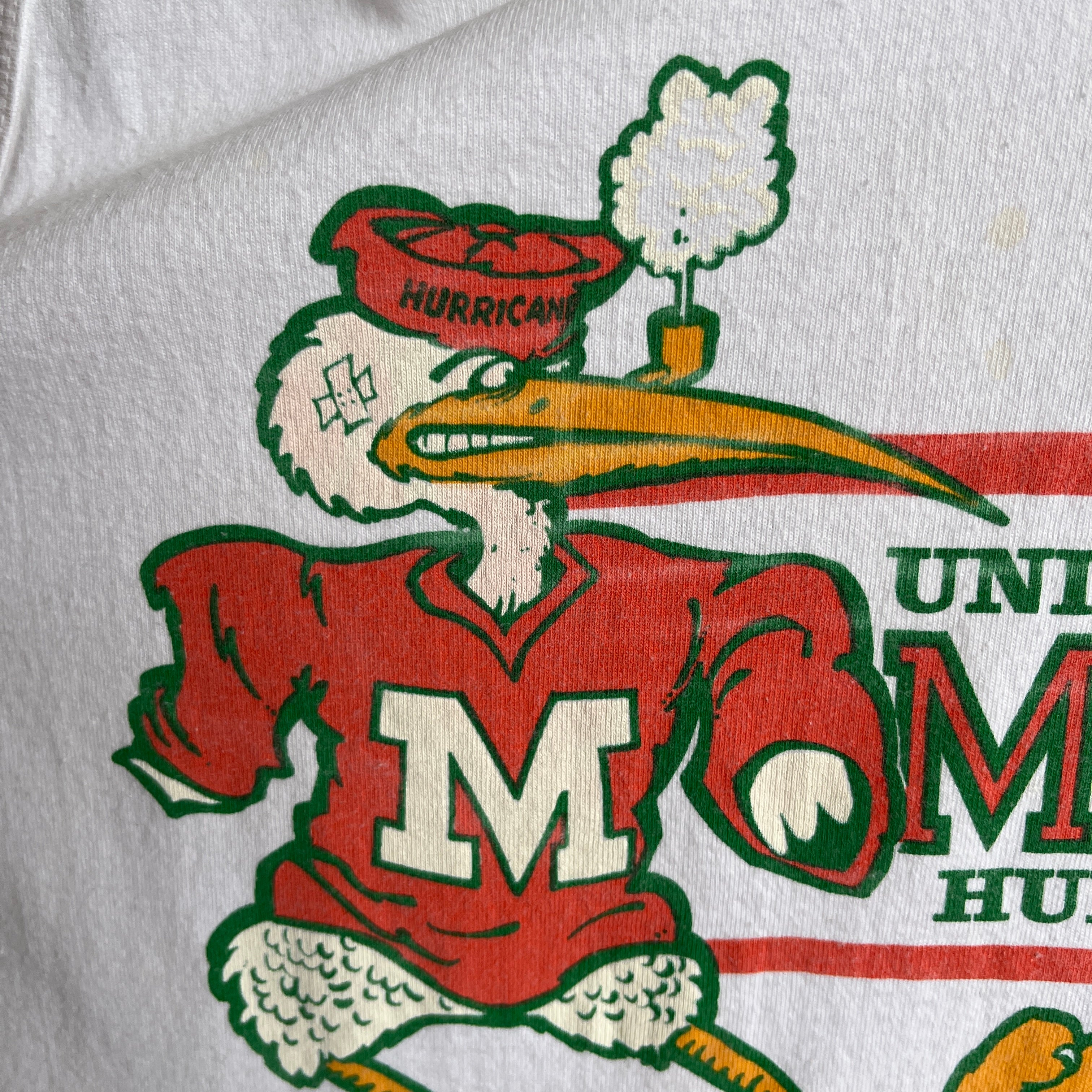 1980s University of Miami Hurricanes Rad Graphic Tank Top