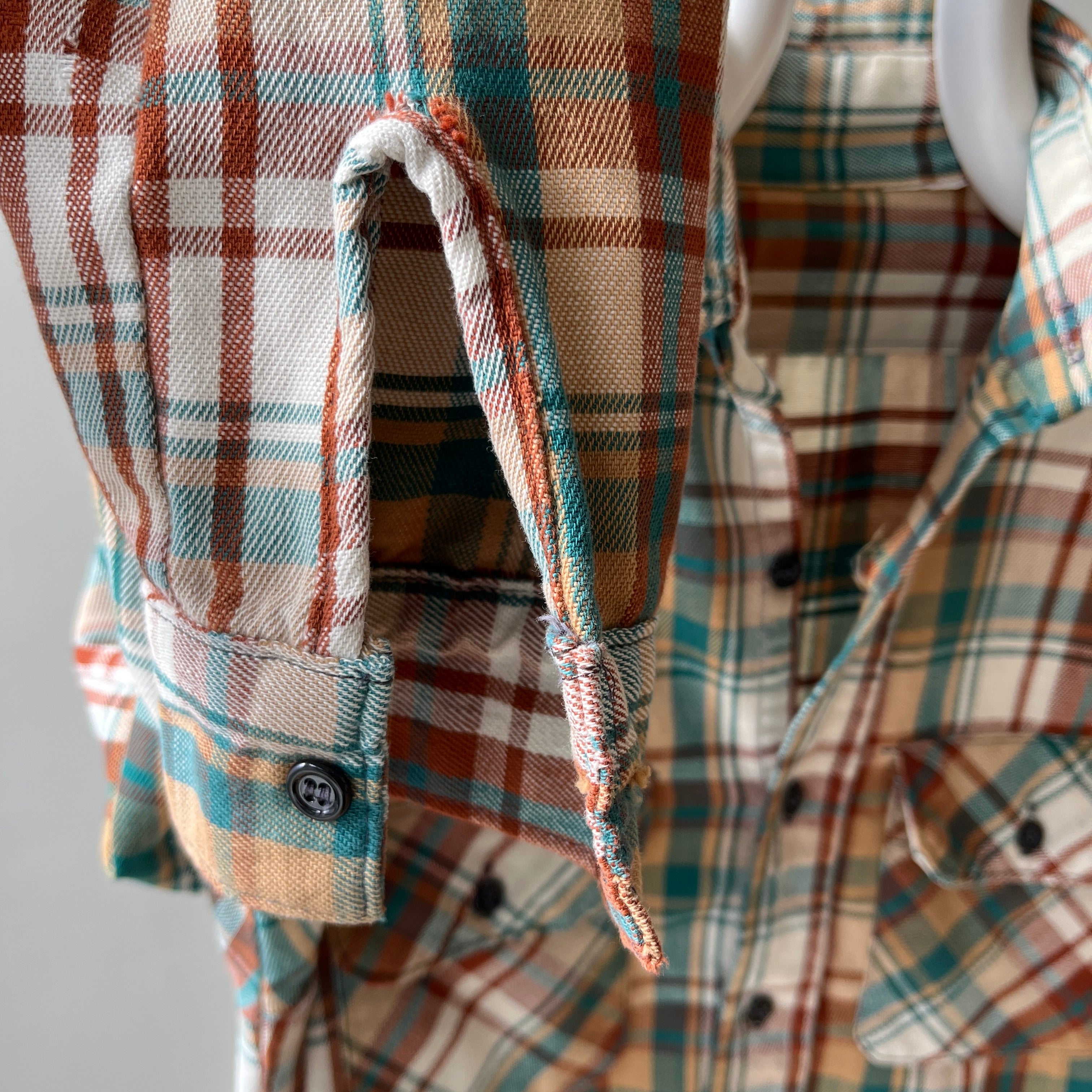 1970/80s Cotton Flannel (not flannel fabric) Shirt