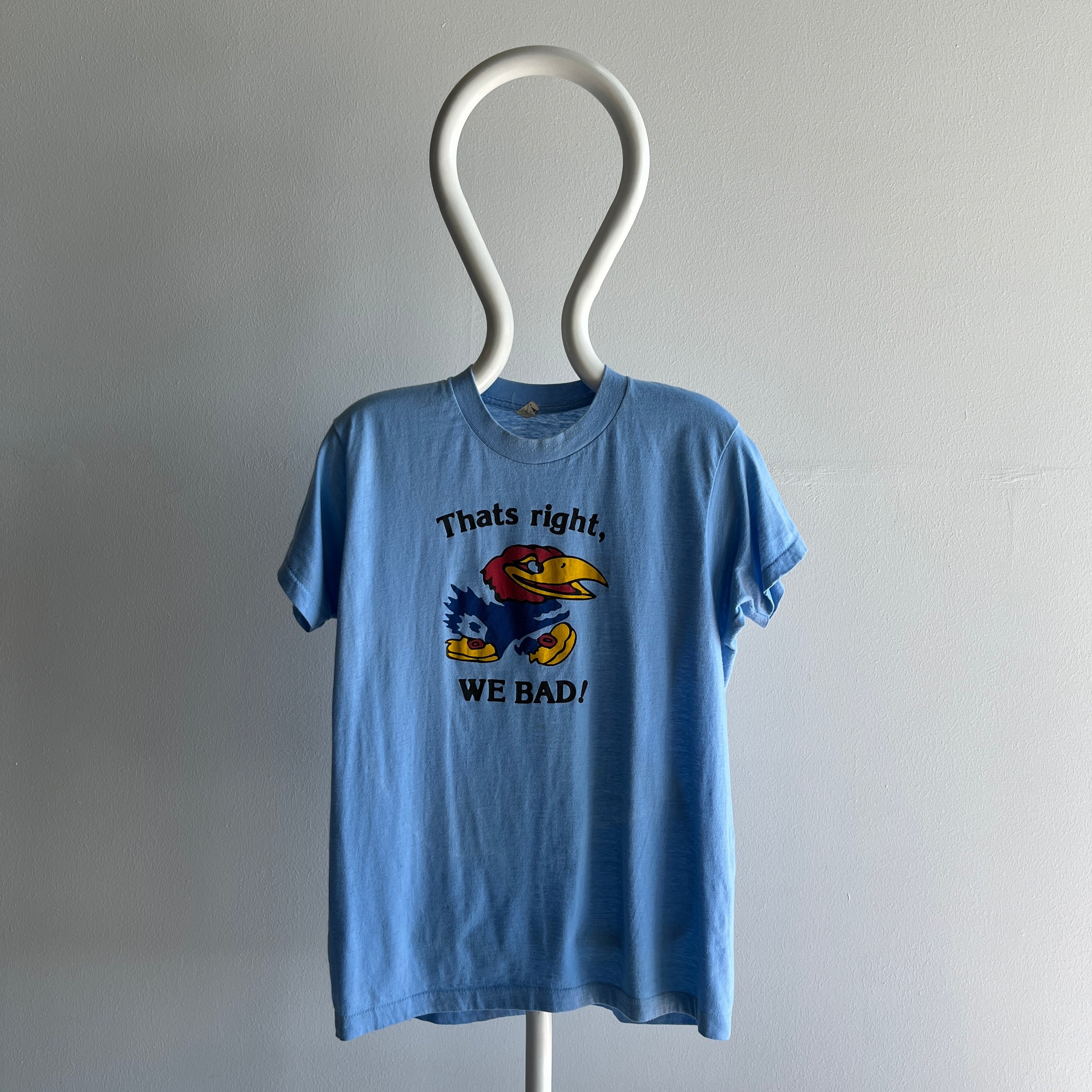 1980s Kansas City Jayhawks - That's Right, We Bad - T-Shirt