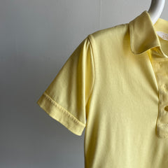 1970/80s Adorable Buttery Yellow Nabisco Polo Shirt