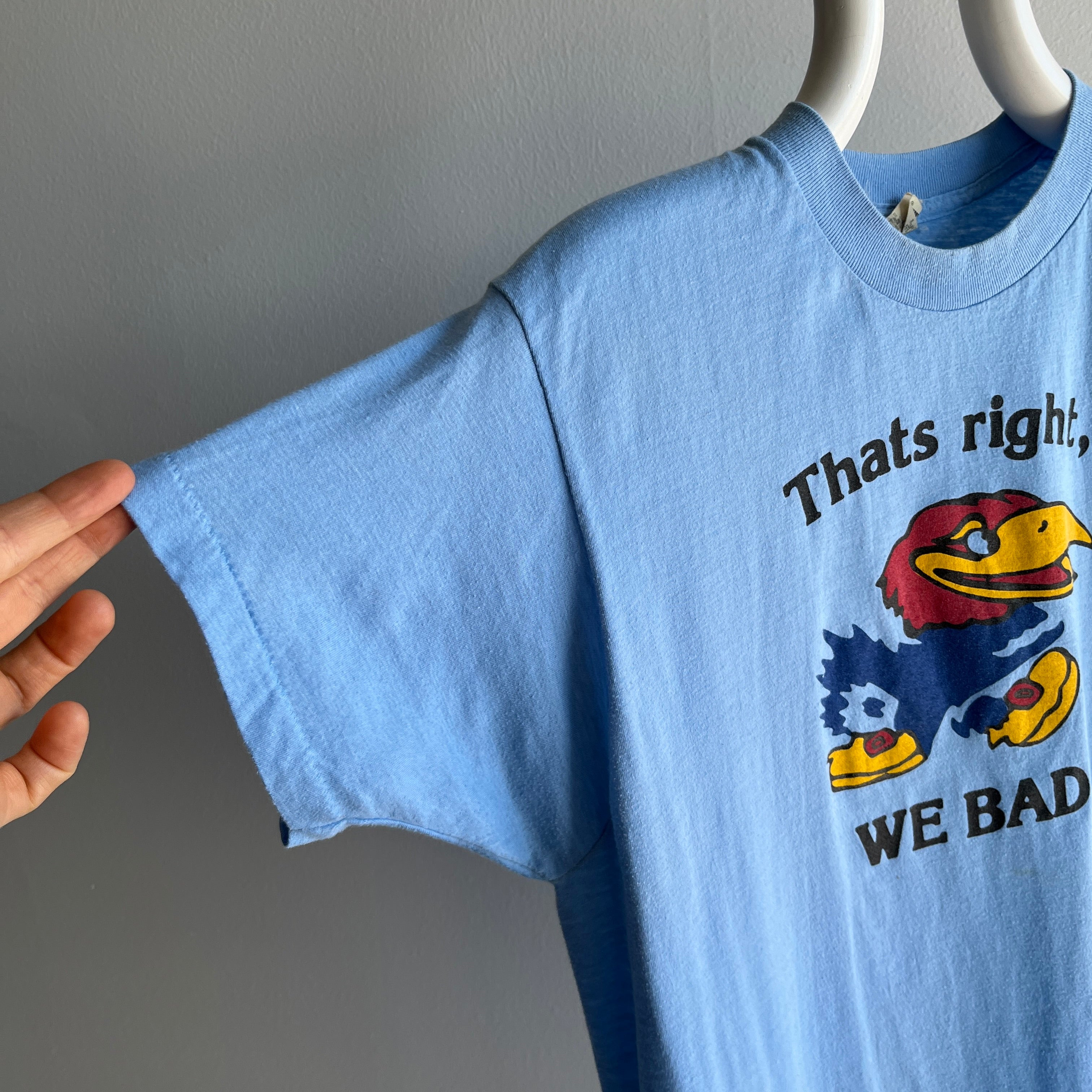 1980s Kansas City Jayhawks - That's Right, We Bad - T-Shirt