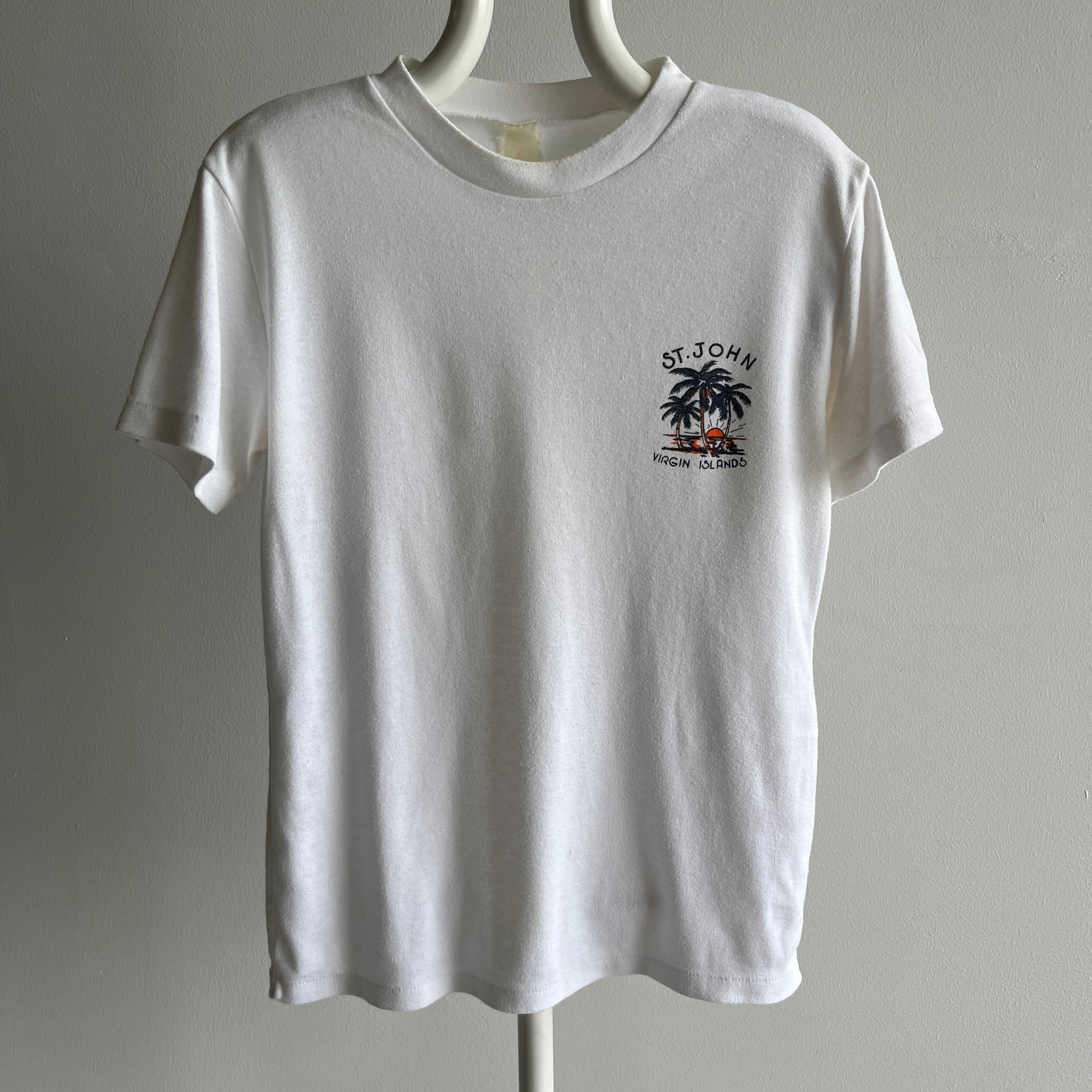 1970/80s Saint Johns Virgin Islands Slouchy Jersey T-Shirt