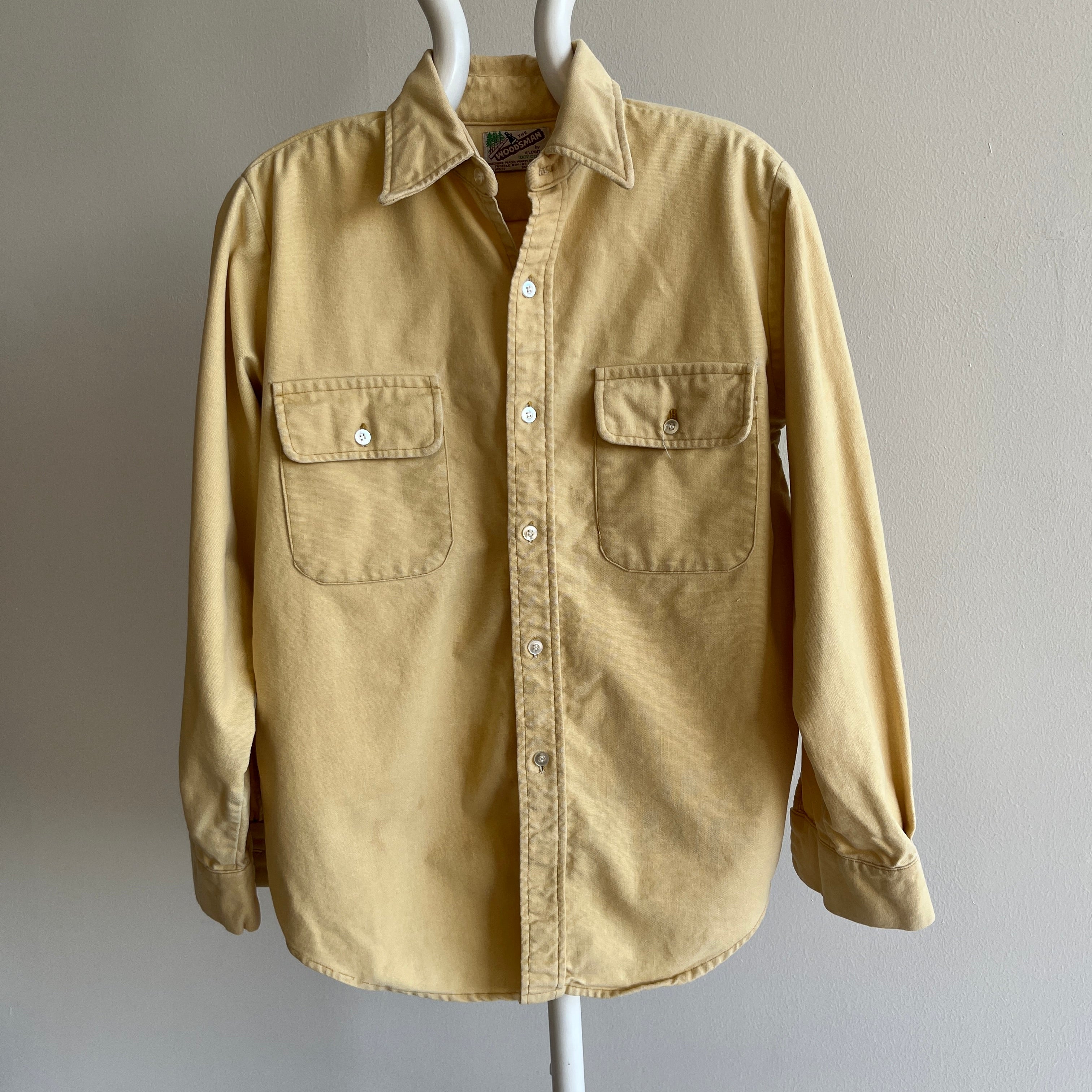 1970s The Woodsman Klondike Super Soft Chamois or Moleskin Cotton Flannel