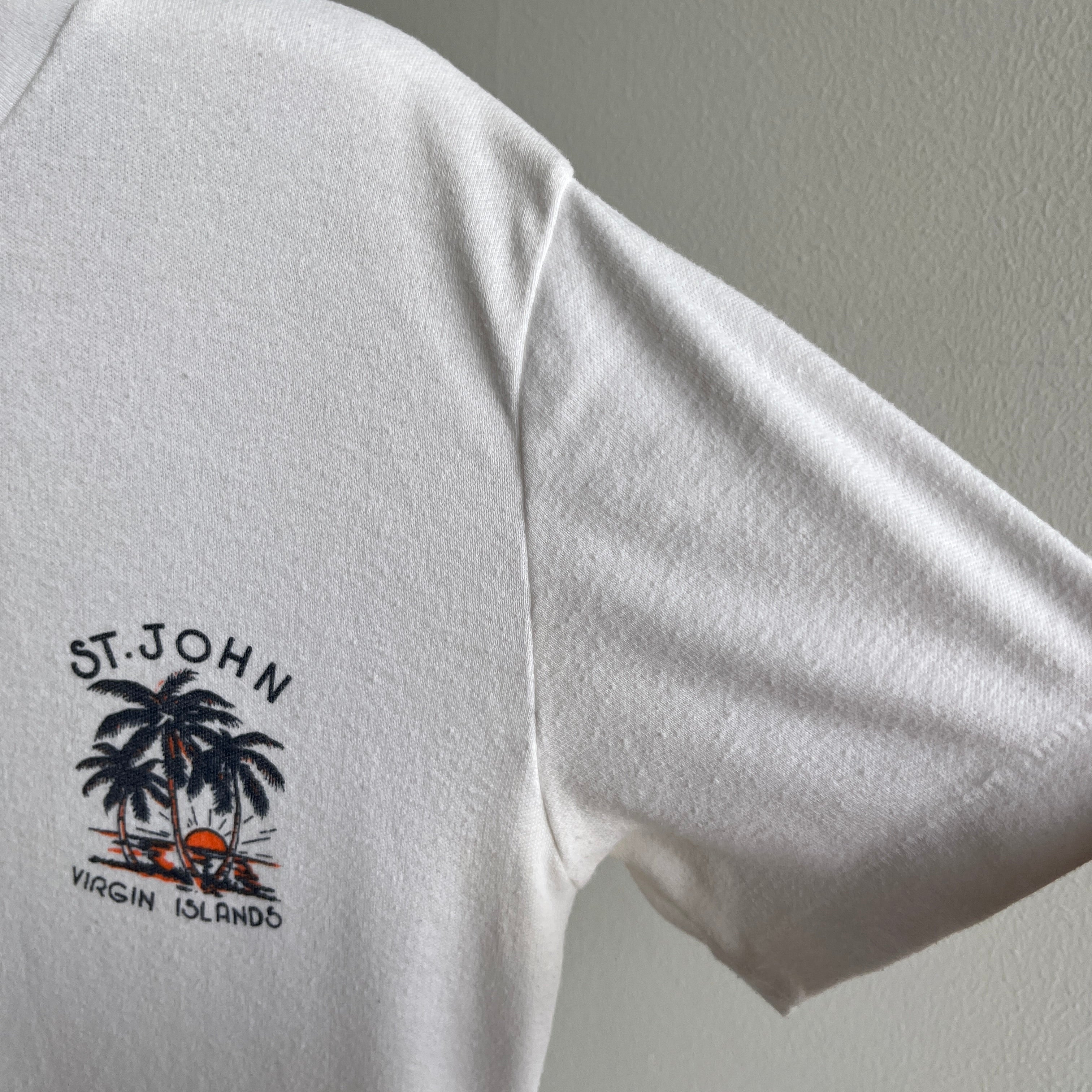 1970/80s Saint Johns Virgin Islands Slouchy Jersey T-Shirt