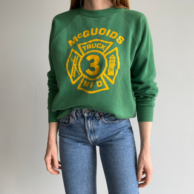 1970s McQuoids Engine and Ladder - Middletown, NY - Sweatshirt