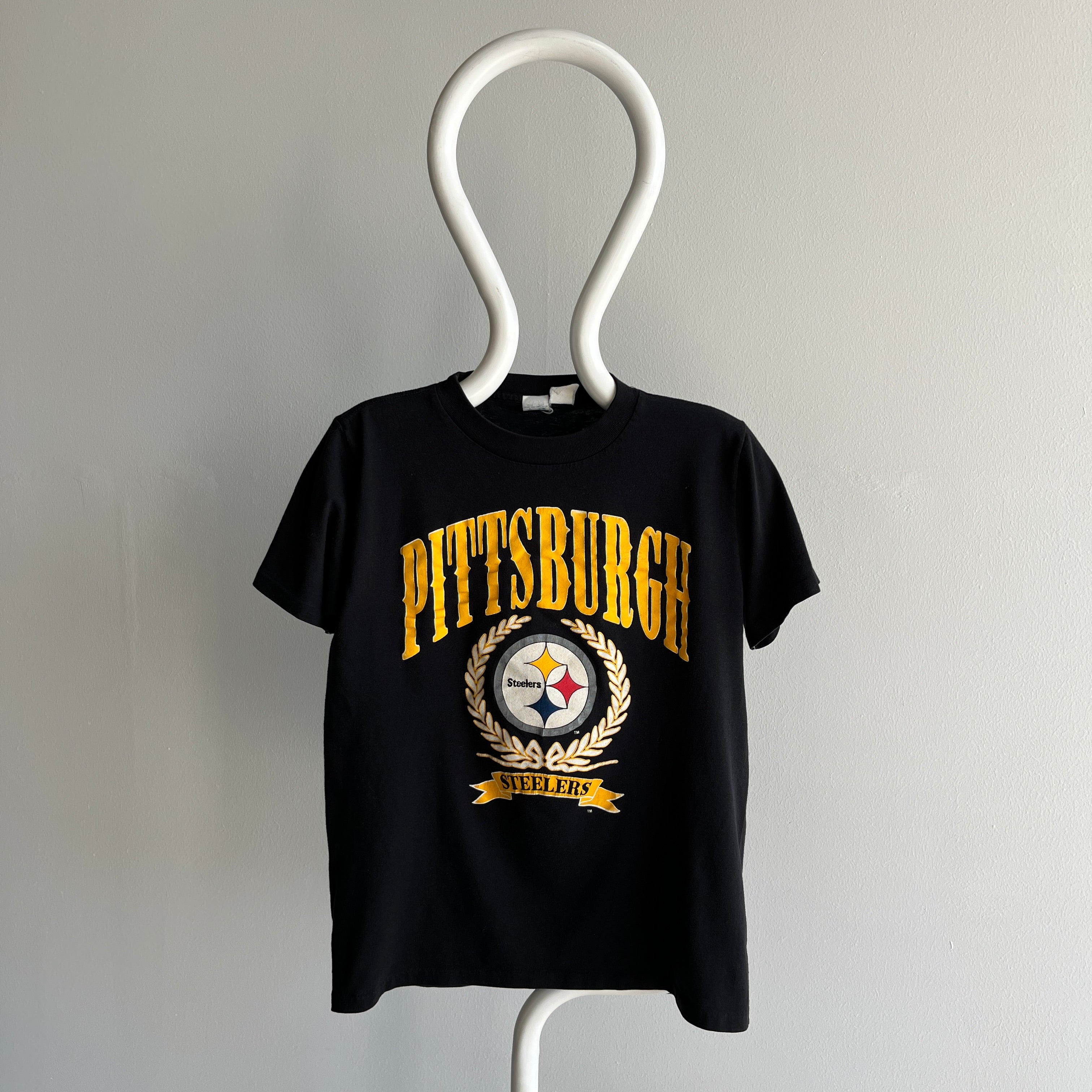 1980s Pittsburg Steelers NFL (Now For Ladies) T-Shirt by Artex