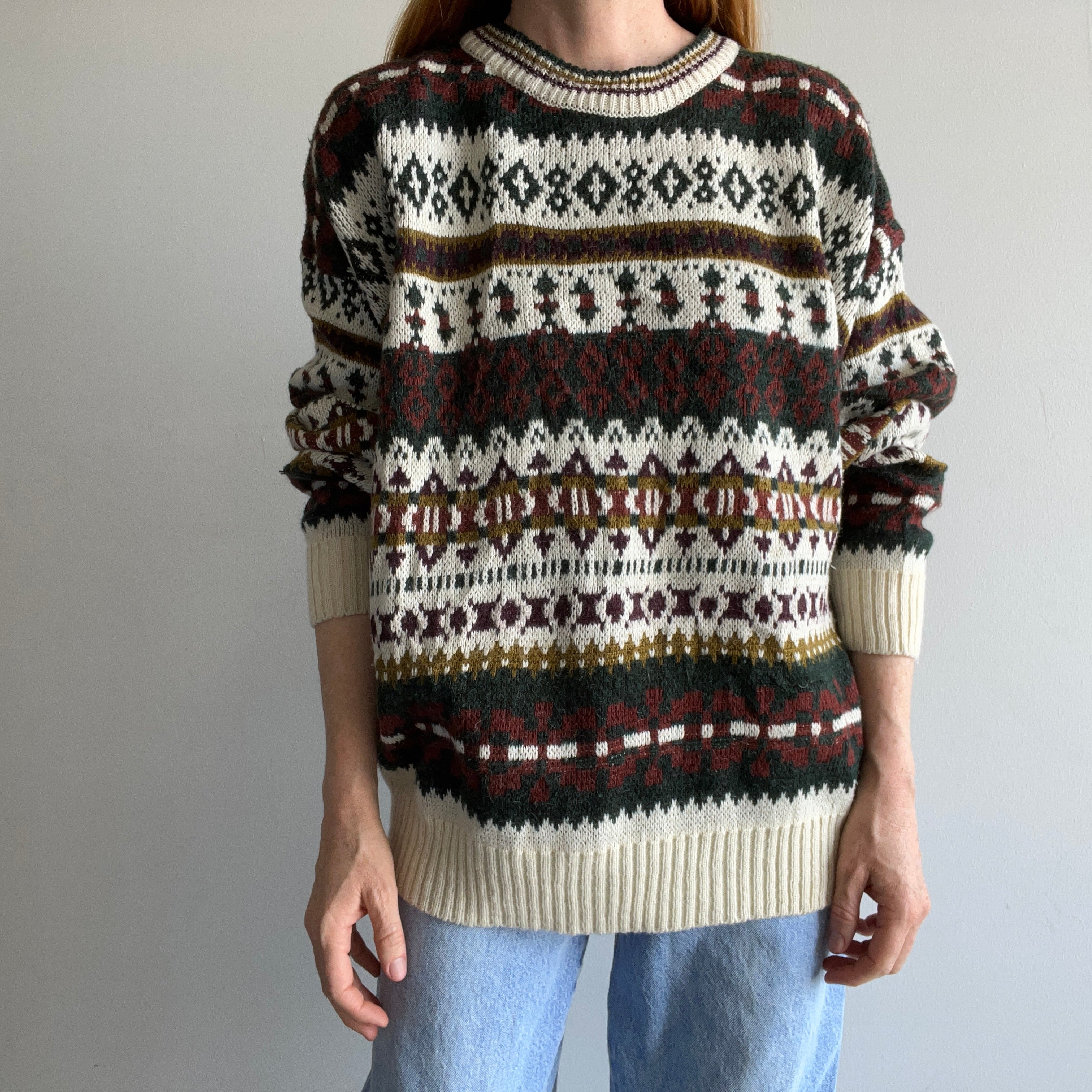 80s Fly Fishing Sweater 2879