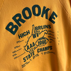 1990 Brooke State Champs Front and Back Sweatshirt