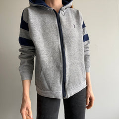 1980s Color Block Zip Up Hoodie by Discus