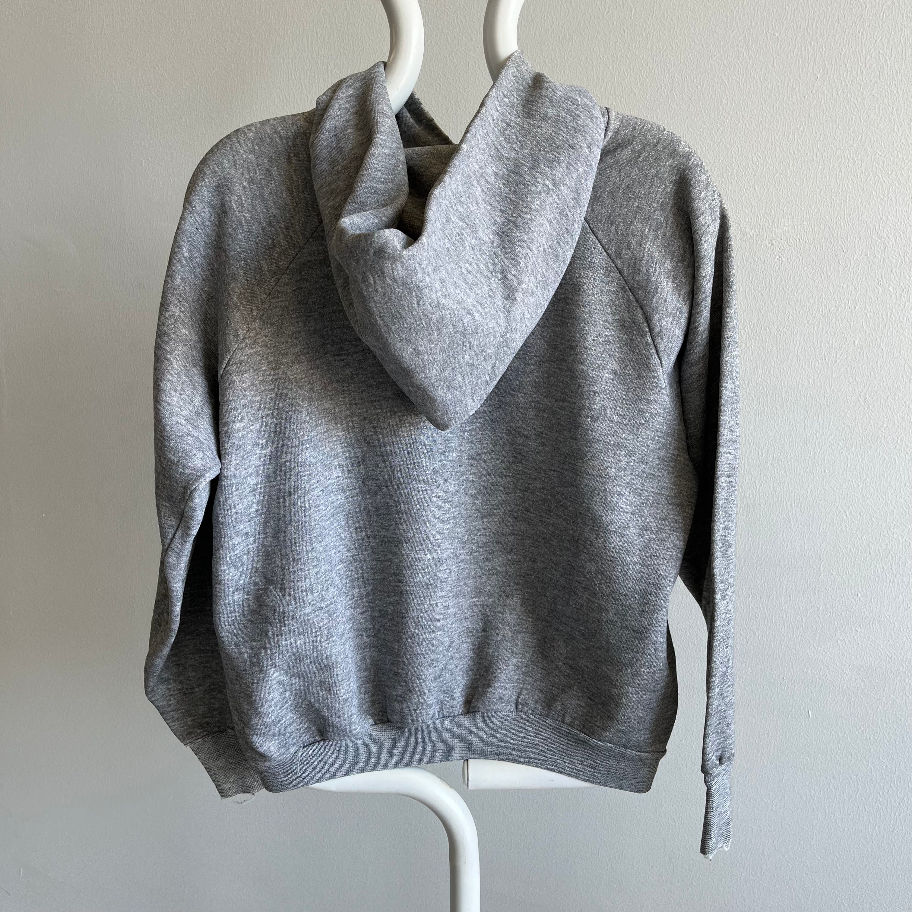 1980s Gray Pull Over Hoodie by Healthknit