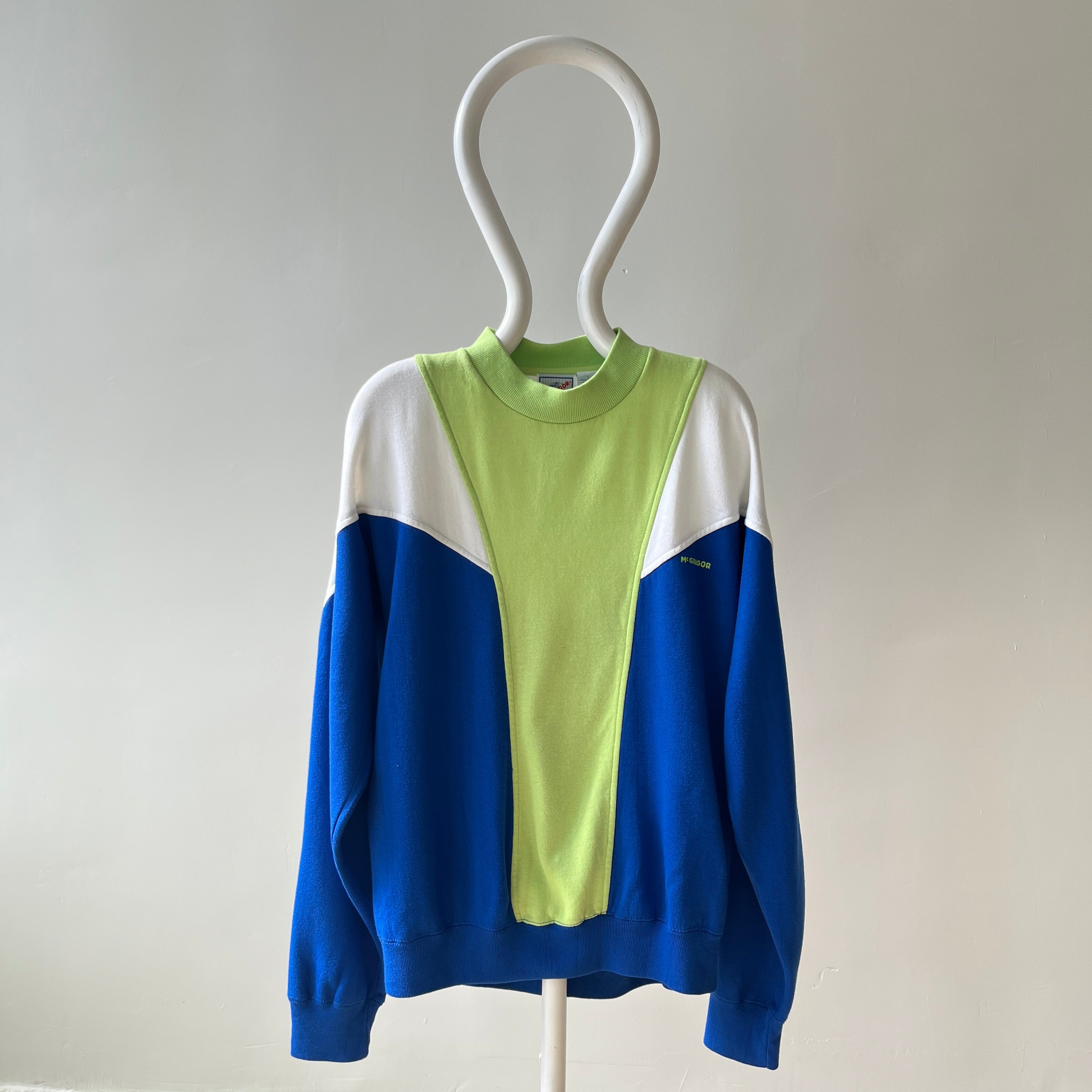 1980s Super Soft McGregor Color Block Sweatshirt