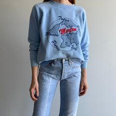 1980s Rome, Tokyo, Moscow, Paris, Morton (pop 1,036) Funny Tourist Sweatshirt