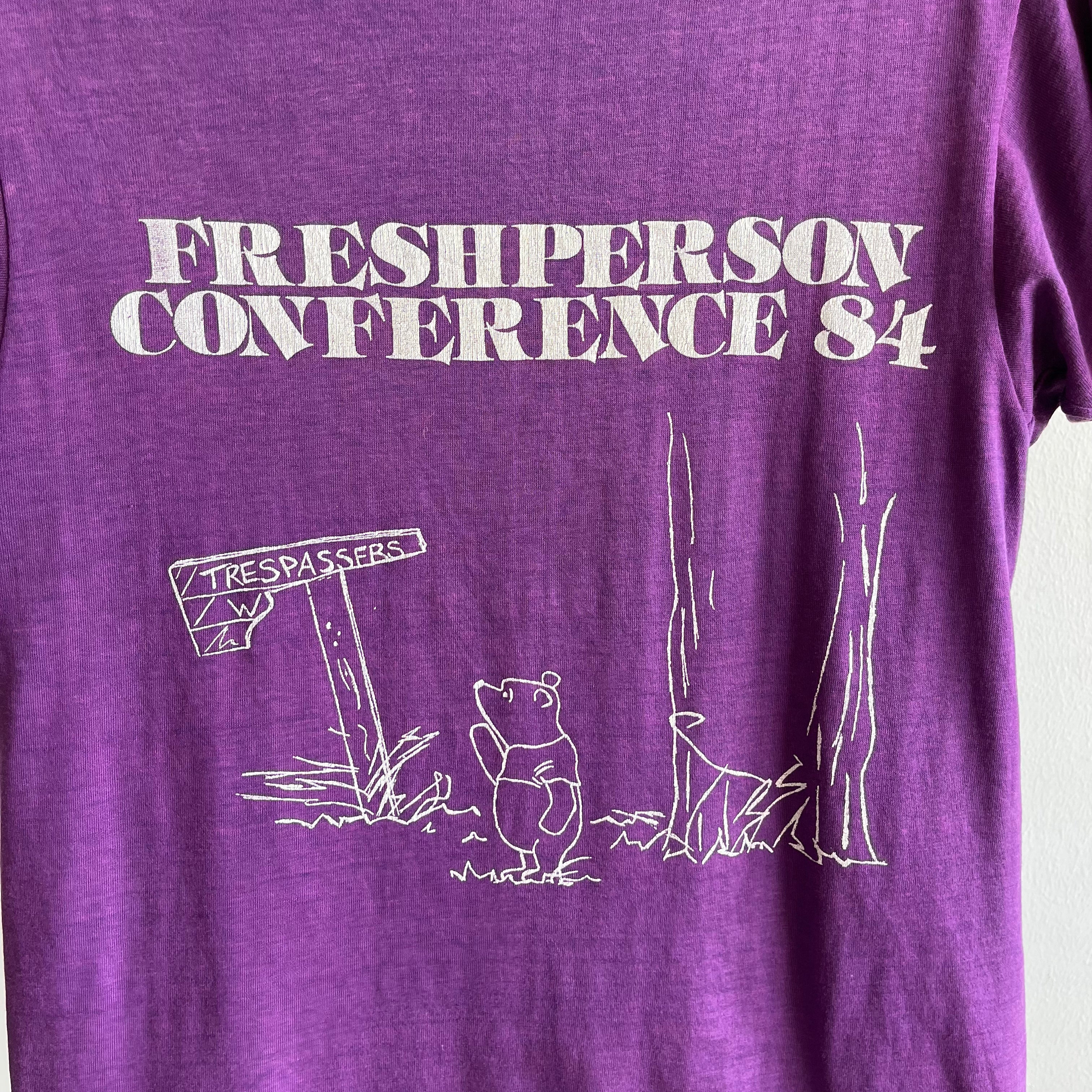 1984 Freshperson Conference with Pooh Bear Smaller T-Shirt