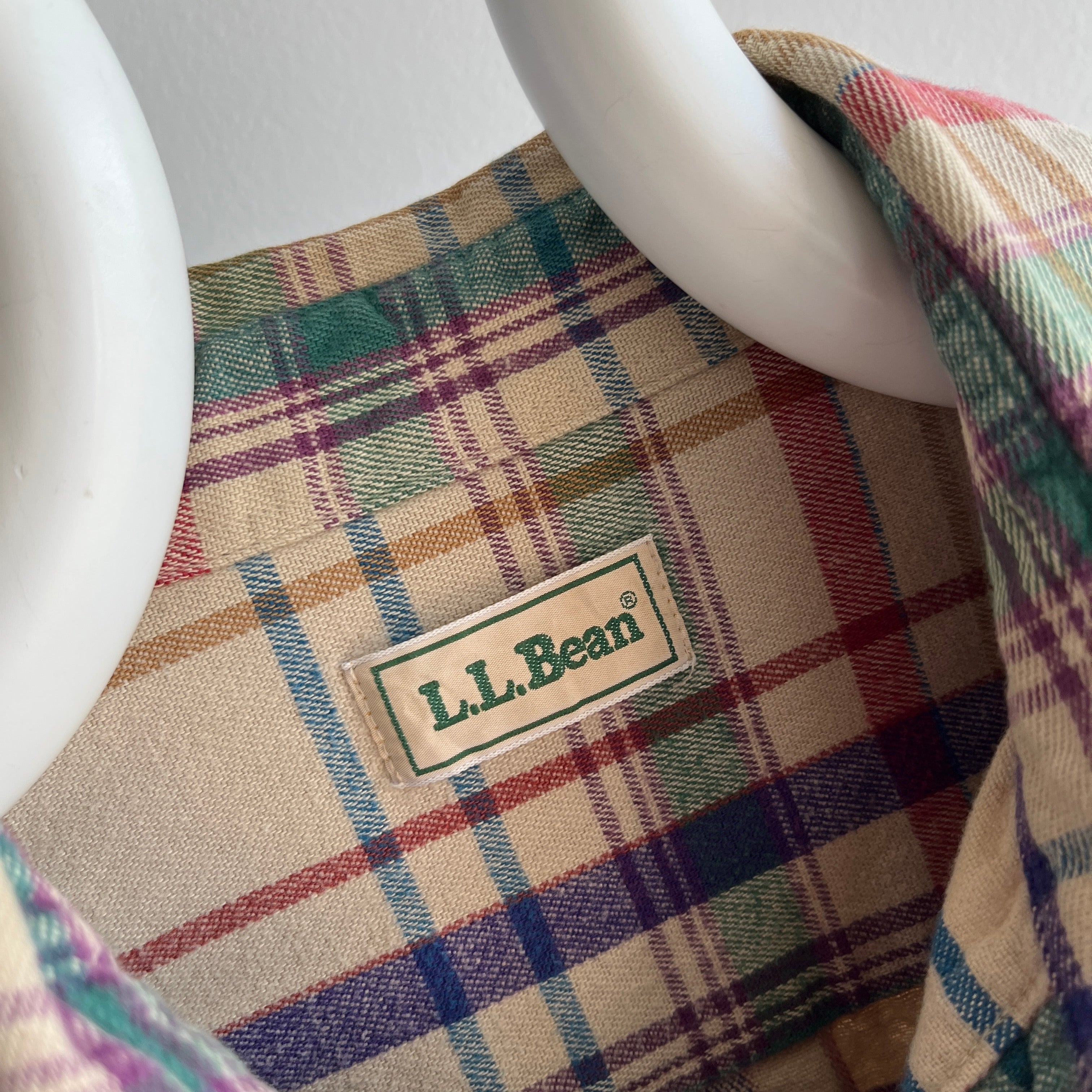 1990s L.L.Bean Single Pocket Cotton Flannel/Shirt - Yes Please!