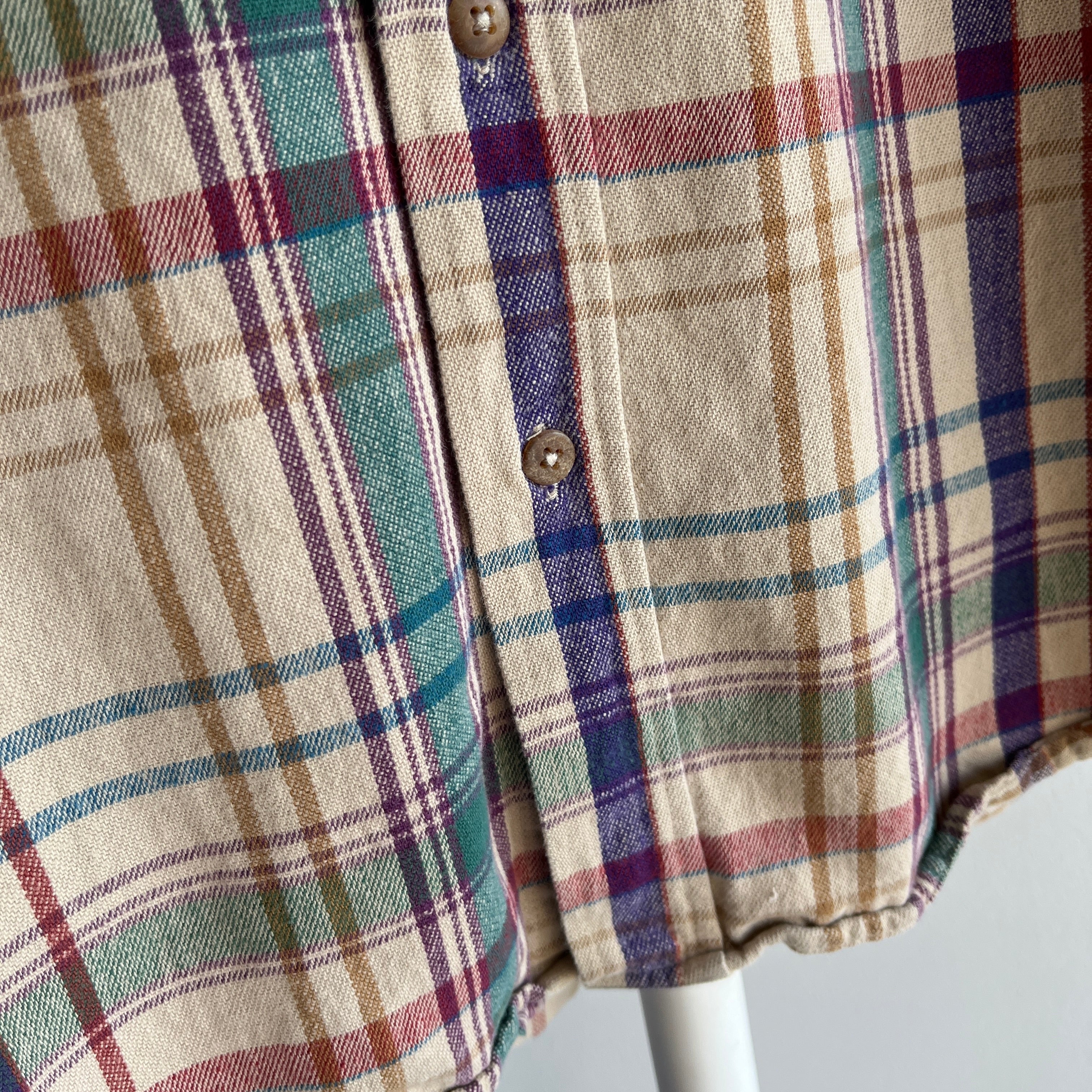 1990s L.L.Bean Single Pocket Cotton Flannel/Shirt - Yes Please!