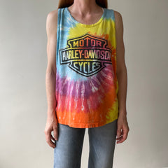 1980s/90s Harley Nicely Beat Up Tie Dye Tank Top