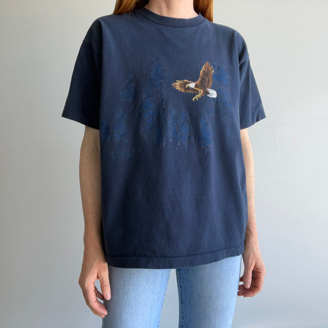 1990s Wildlife Safari Eagle Cotton T-Shirt