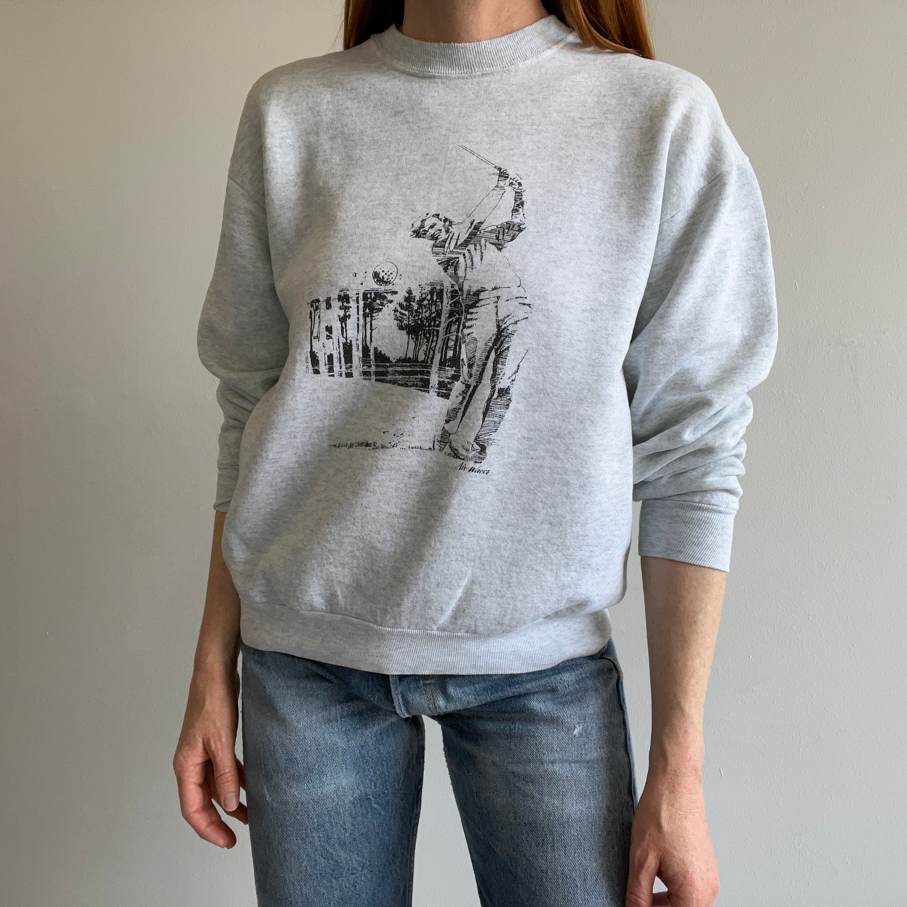 1980s Airwaves Worn Golf Sweatshirt