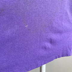 1980s Super Stained and Faded Purple Muscle Tank