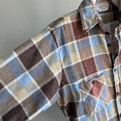 1980/90s Lightweight Longer Single Sided Soft Five Brothers Flannel