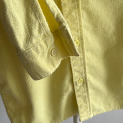 1970/80s Lemon Flannel By Five Brothers - Boys Size XL
