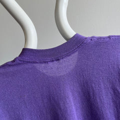 1980s Super Stained and Faded Purple Muscle Tank