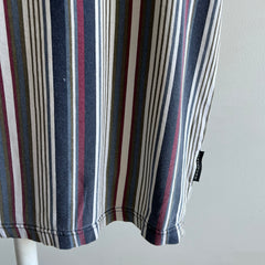 1990s/2000s Striped Worn Out Polo Shirt