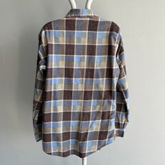 1980/90s Lightweight Longer Single Sided Soft Five Brothers Flannel