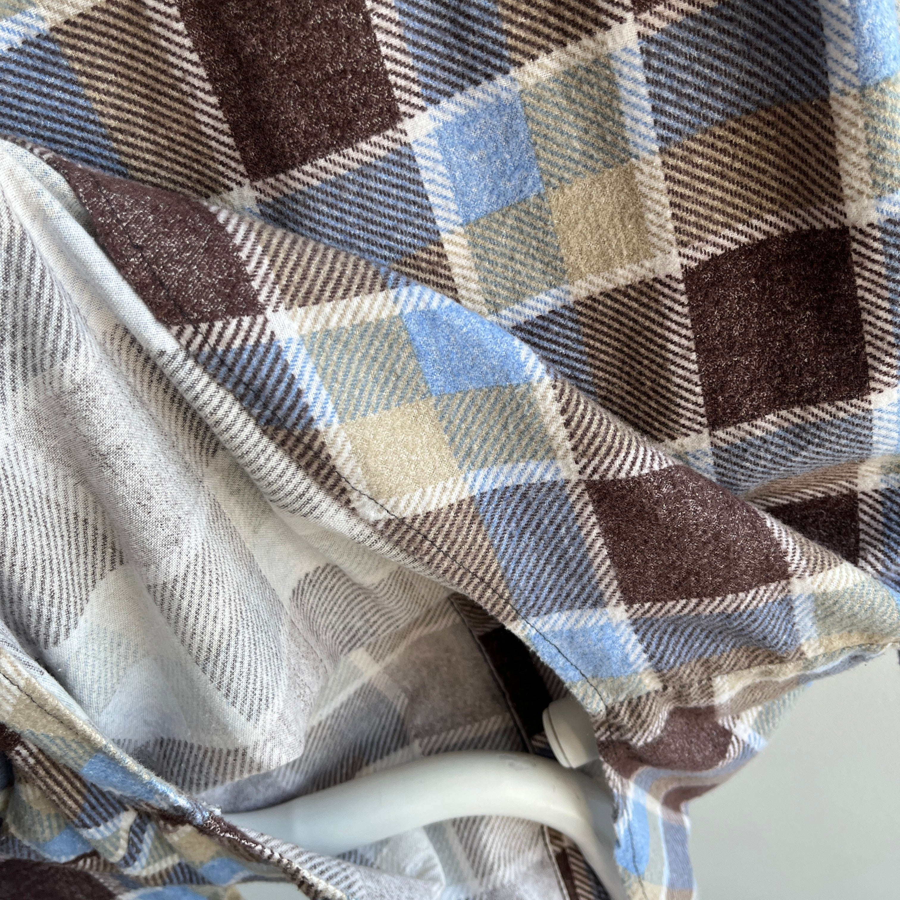 1980/90s Lightweight Longer Single Sided Soft Five Brothers Flannel