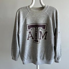 1980s Texas A&M Well Stained Thin Raglan Sweatshirt