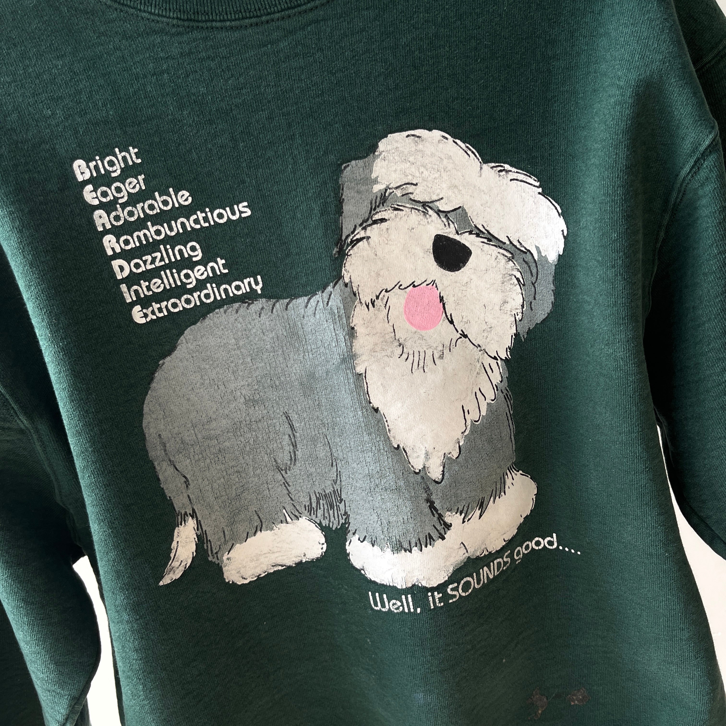 1980s BEARDLE Heavyweight Sweatshirt (Staining, Including Gum) !!!!!!