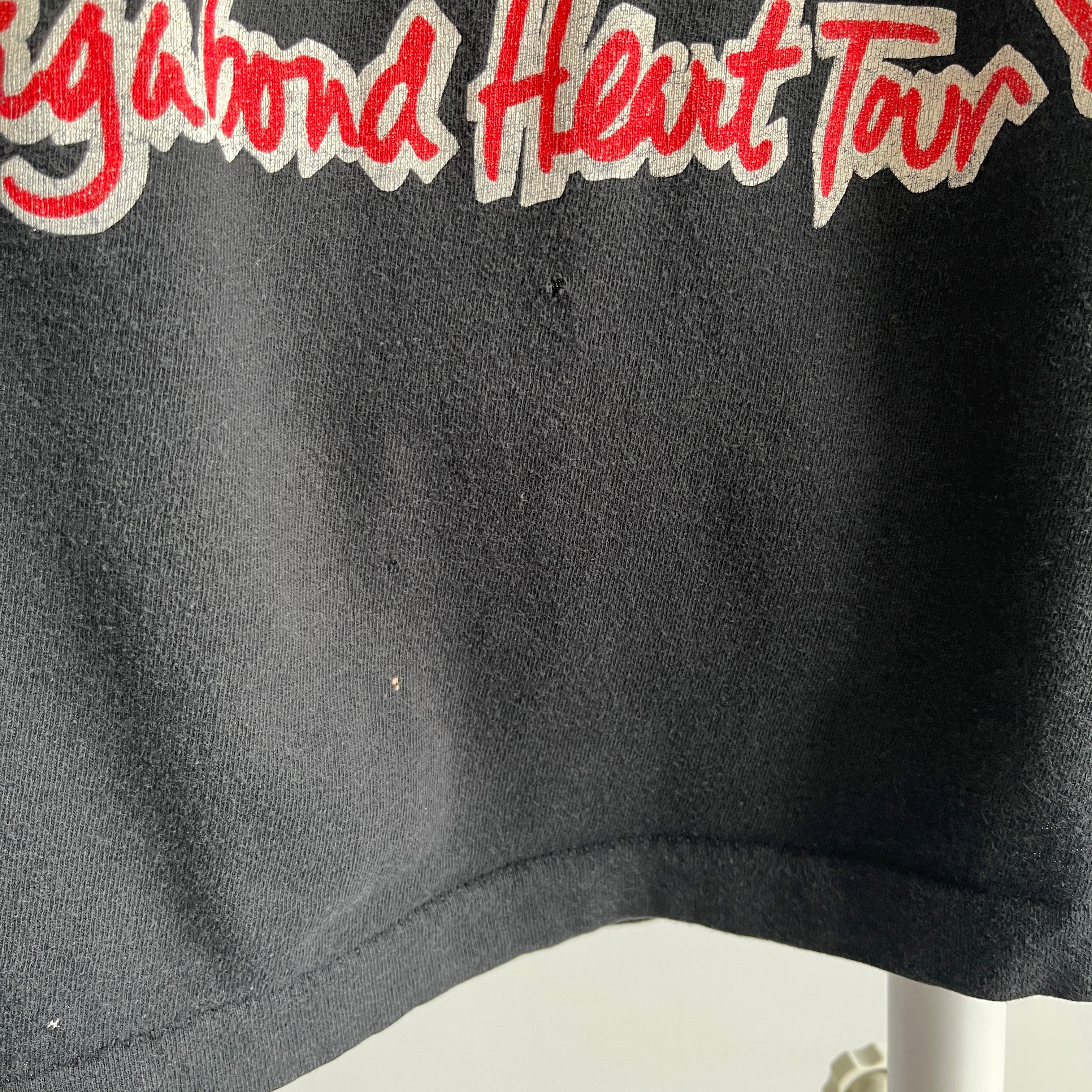 1991-92 Rod Stewart Vagabond Heart Tour Front and Back T-Shirt