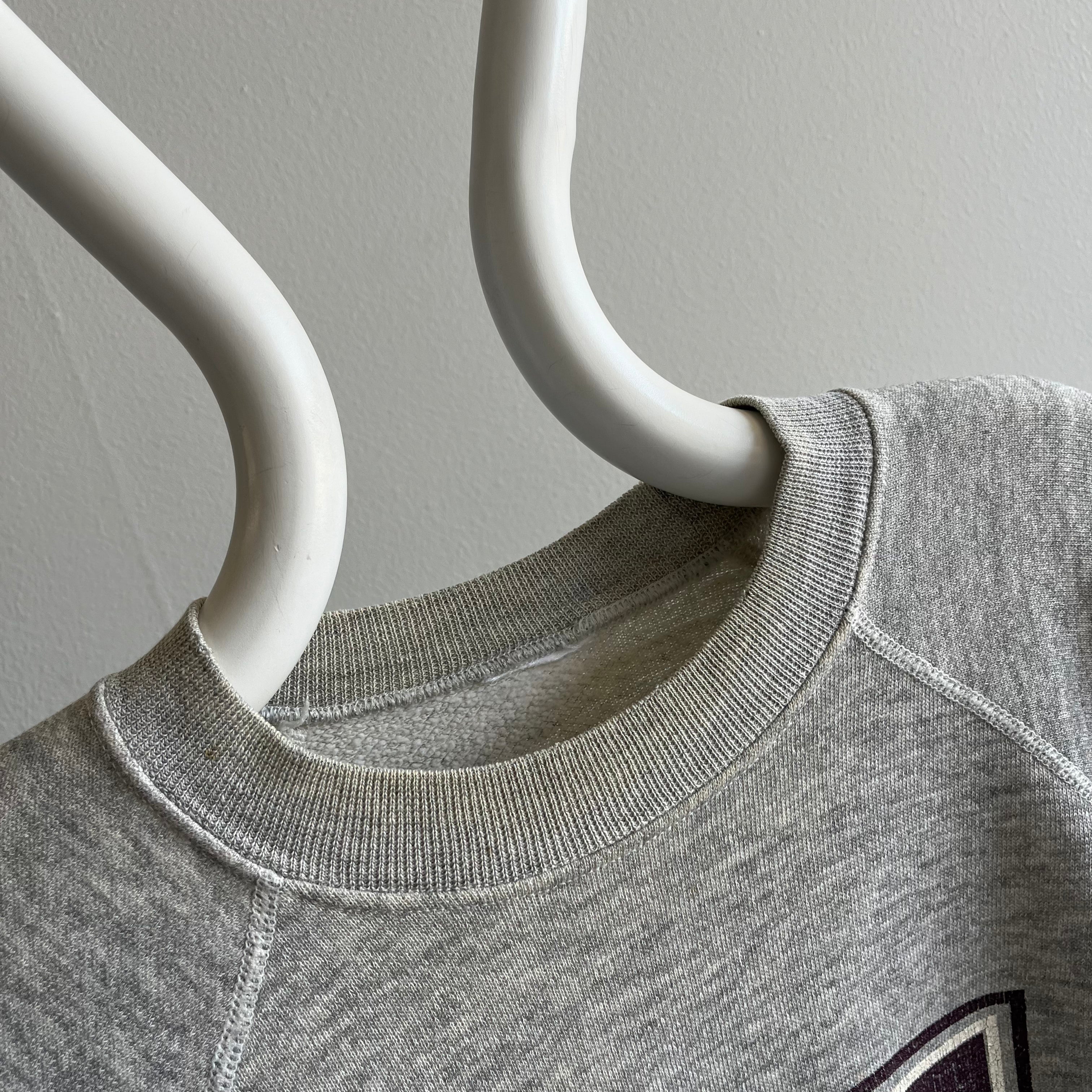 1980s Texas A&M Well Stained Thin Raglan Sweatshirt