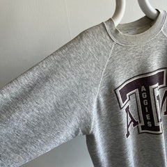 1980s Texas A&M Well Stained Thin Raglan Sweatshirt