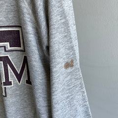 1980s Texas A&M Well Stained Thin Raglan Sweatshirt