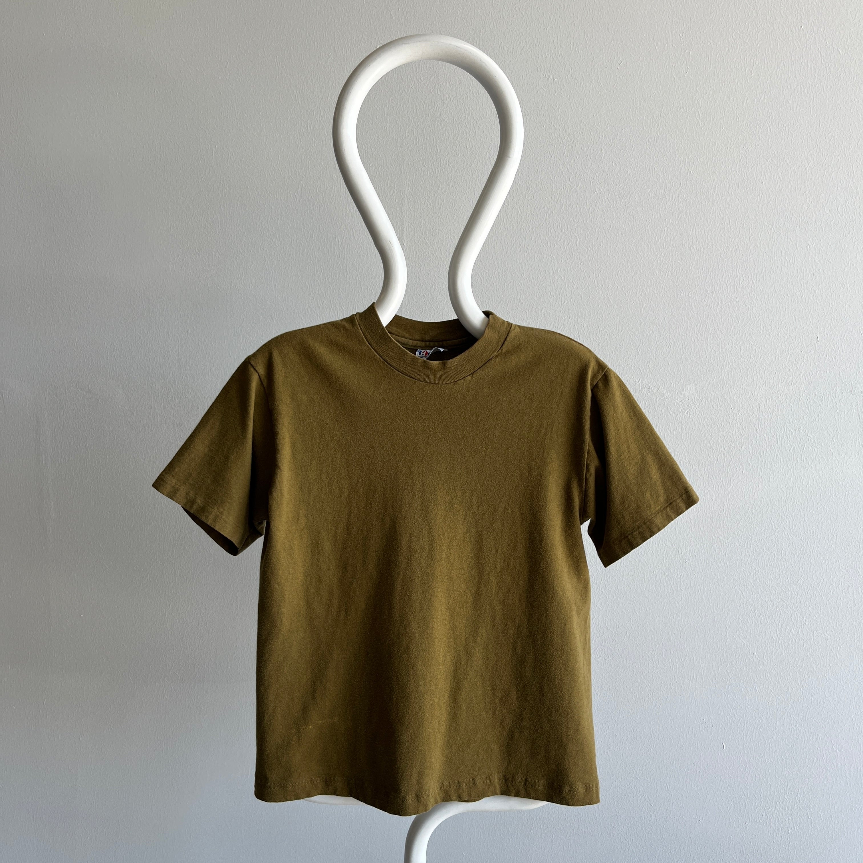 1980s Bronze Brown T-Shirt by Hanes - Great Color