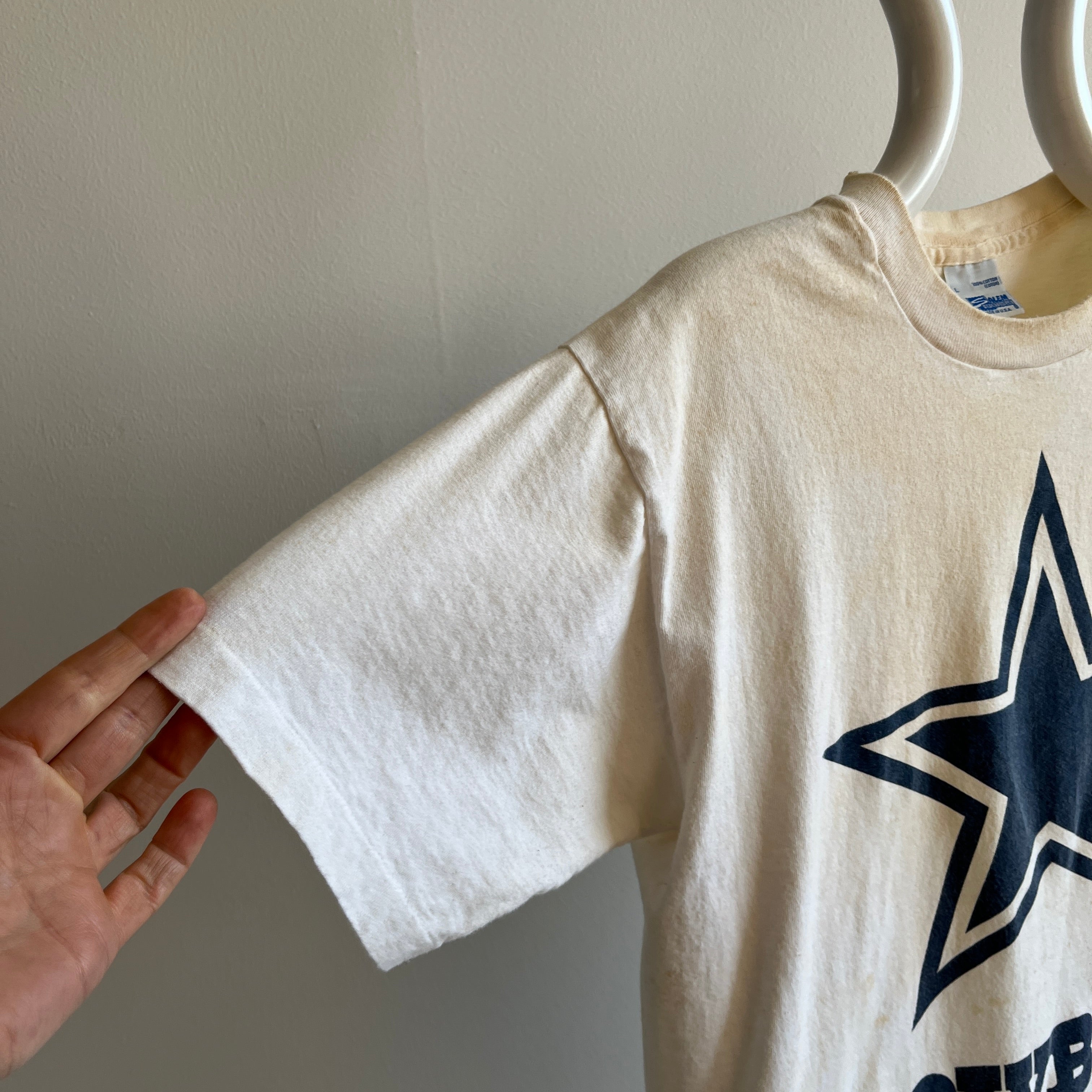 1996 Dallas Cowboys Epically Age Stained/Freckled T-Shirt