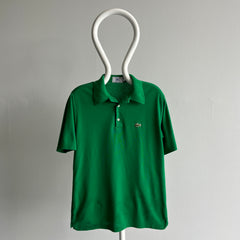 1990s Kelly Green Lacoste Polo Shirt with Color Fade